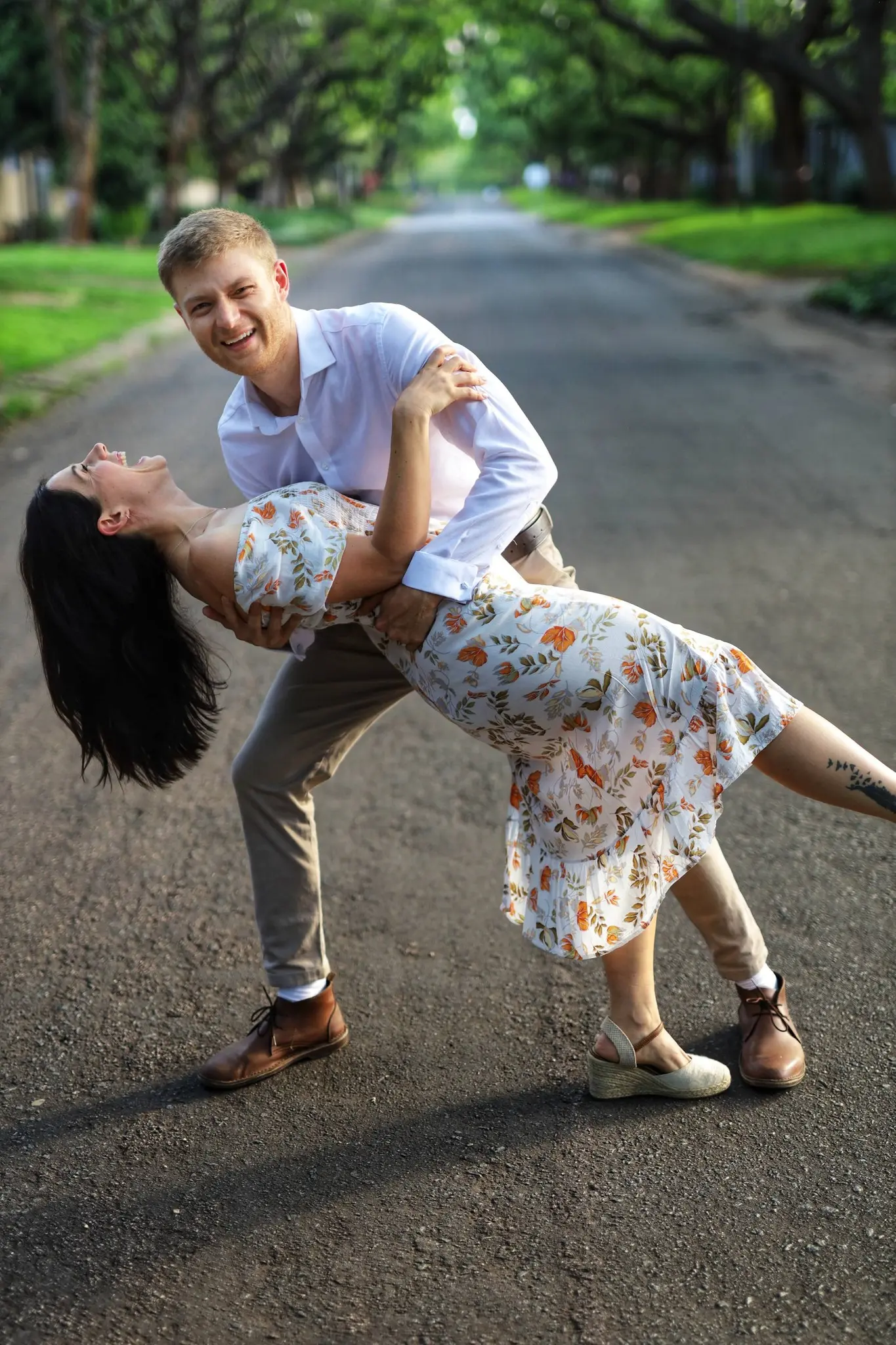 Lala and Tutu laughing together.